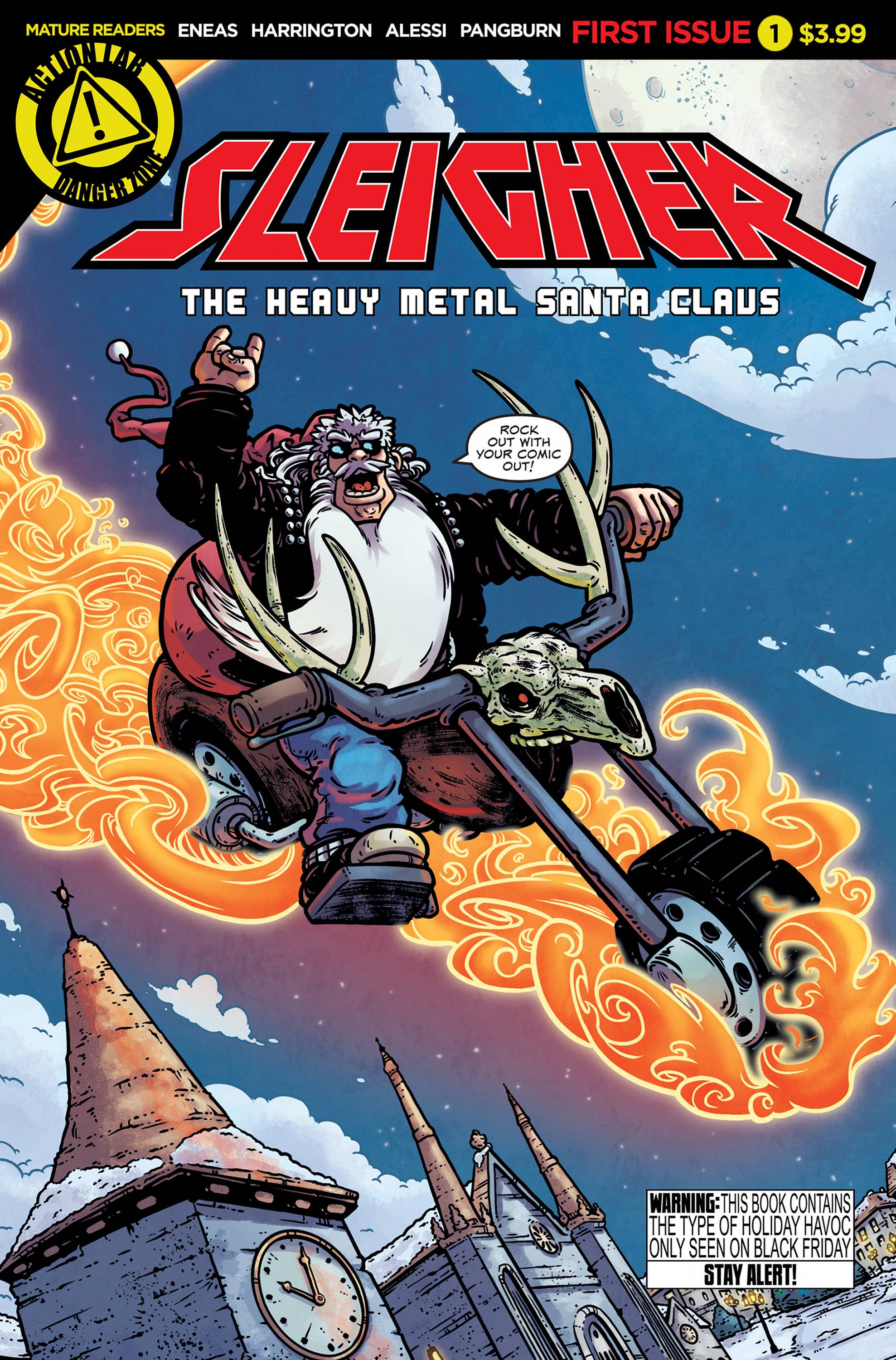 Sleigher Heavy Metal Santa Claus #1 Cover A Eneas