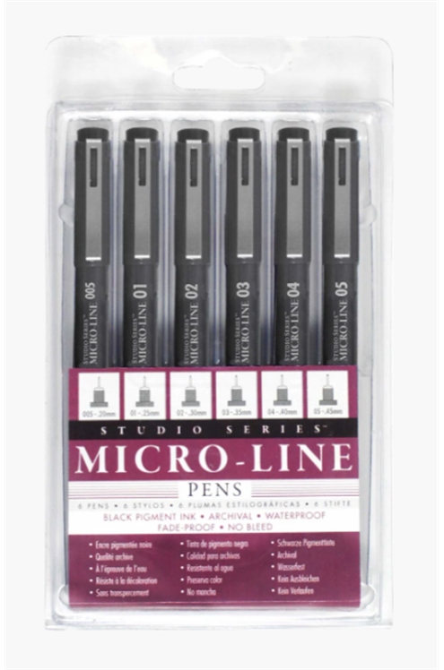 Studio Series Micro-Line Pen Set (Set of 6)