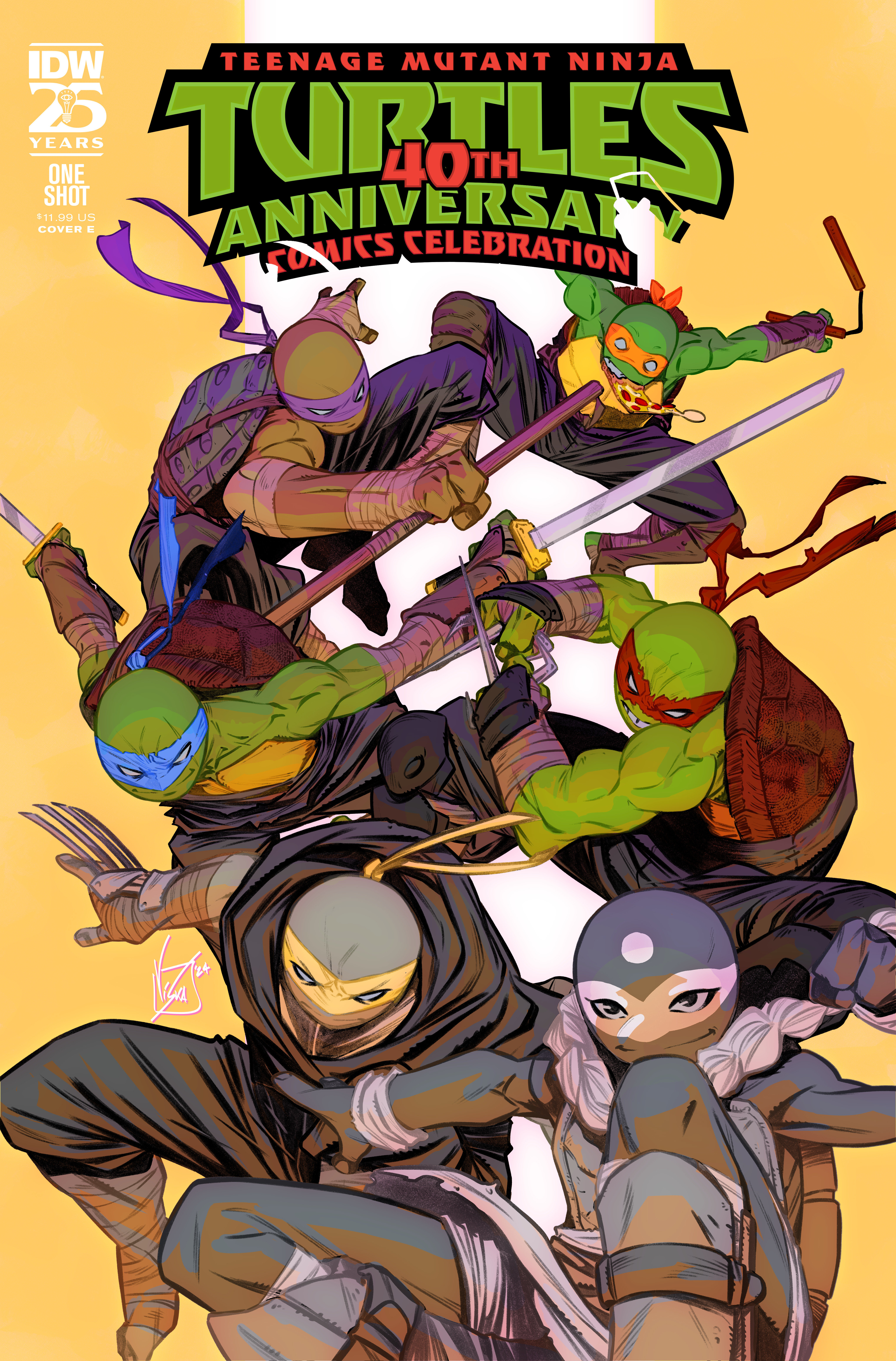 Teenage Mutant Ninja Turtles 40th Anniversary Comics Celebration Cover E Federici