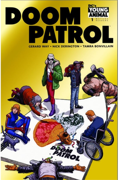 Doom Patrol Volume 6 #1 Gerard Way Gold Foil Polybagged 2016 New York ComicCon Exclusive Variant