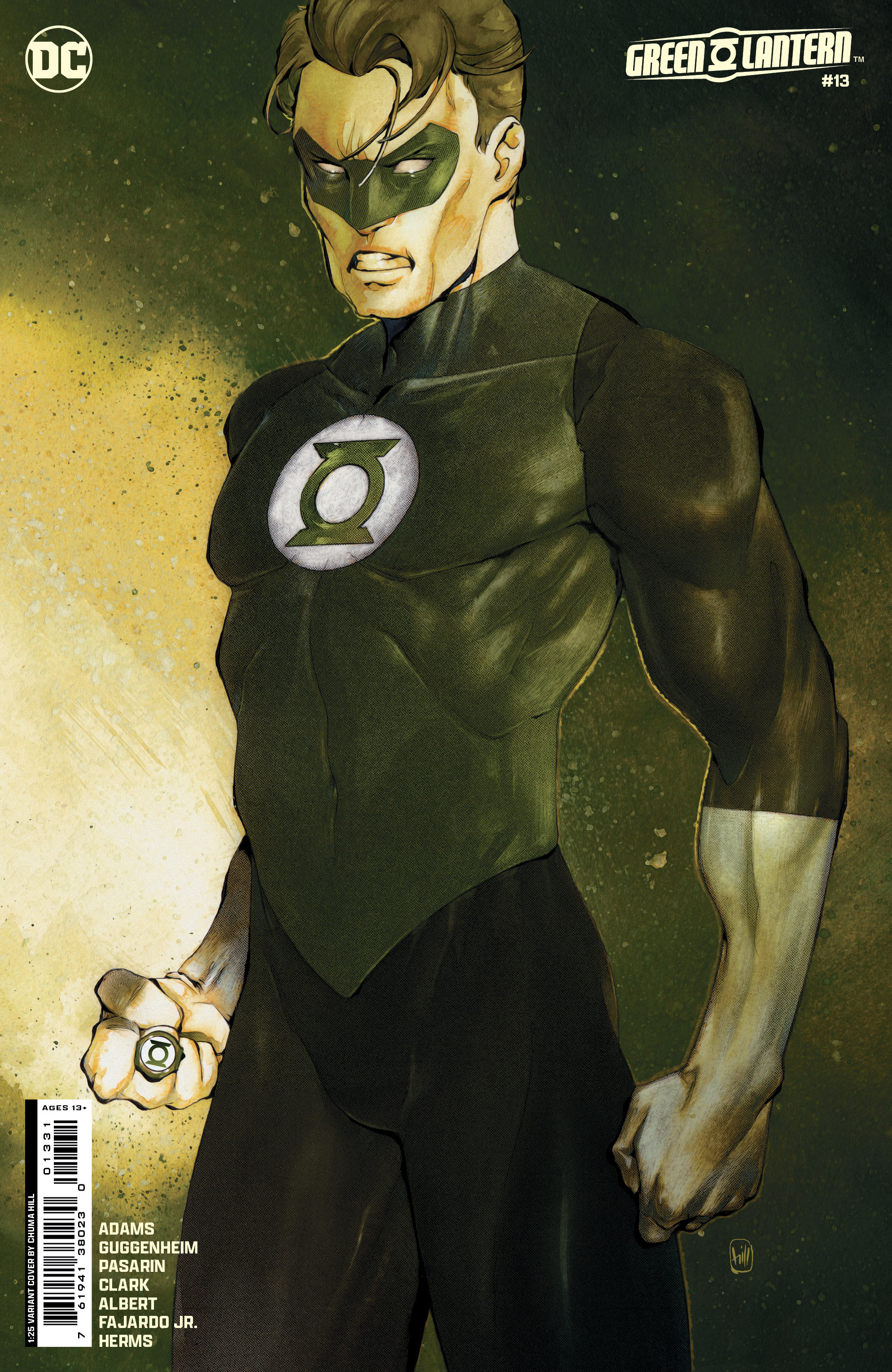 Green Lantern #13 Cover E 1 for 25 Incentive Chuma Hill Card Stock Variant (Absolute Power)