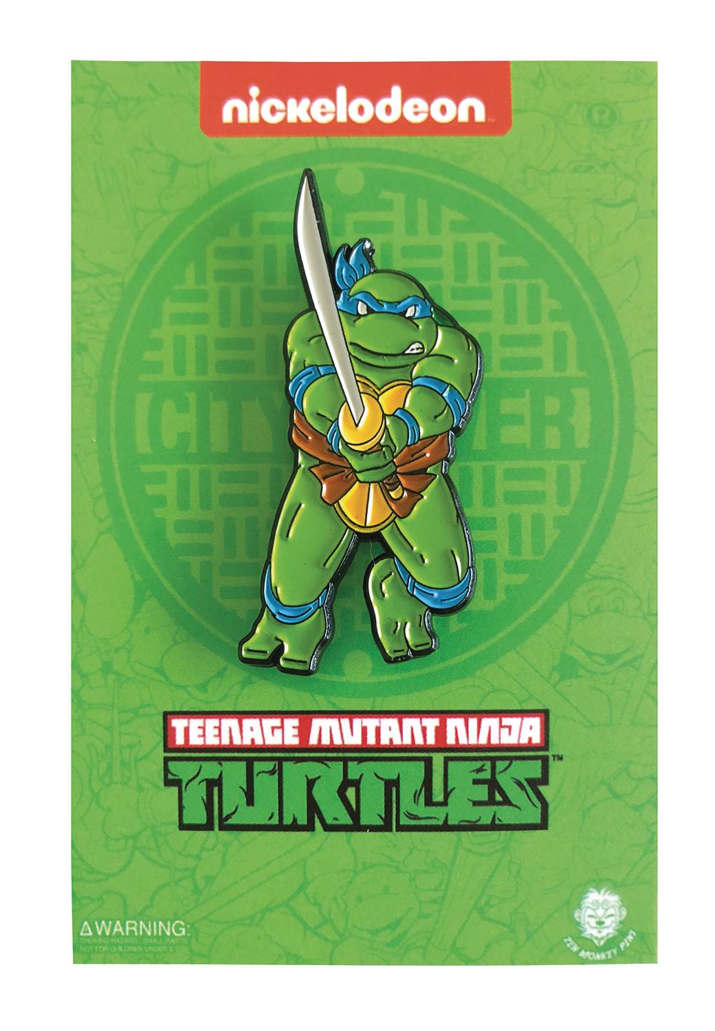 Teenage Mutant Ninja Turtles Leaping Leonardo Enamel Pin