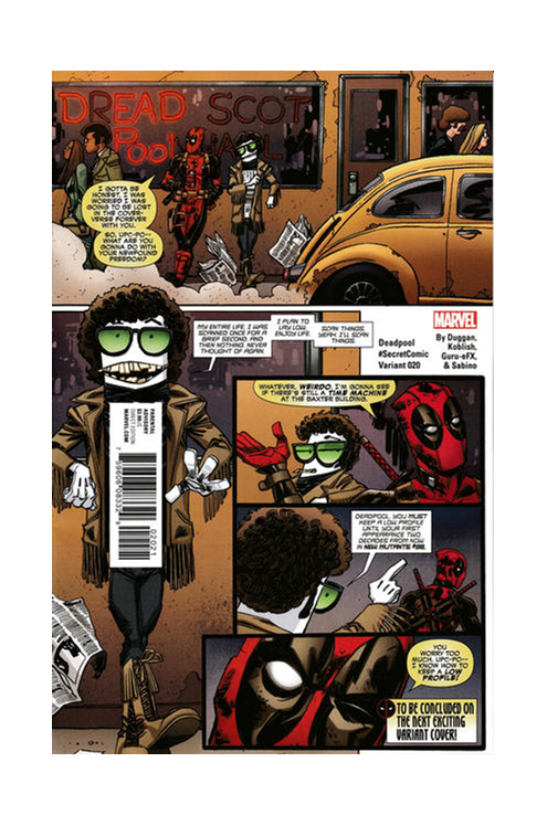 Deadpool #20 (Koblish Secret Comic Variant) (2015)