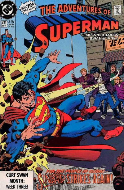 Adventures of Superman #471 [Direct]-Very Fine (7.5 – 9)