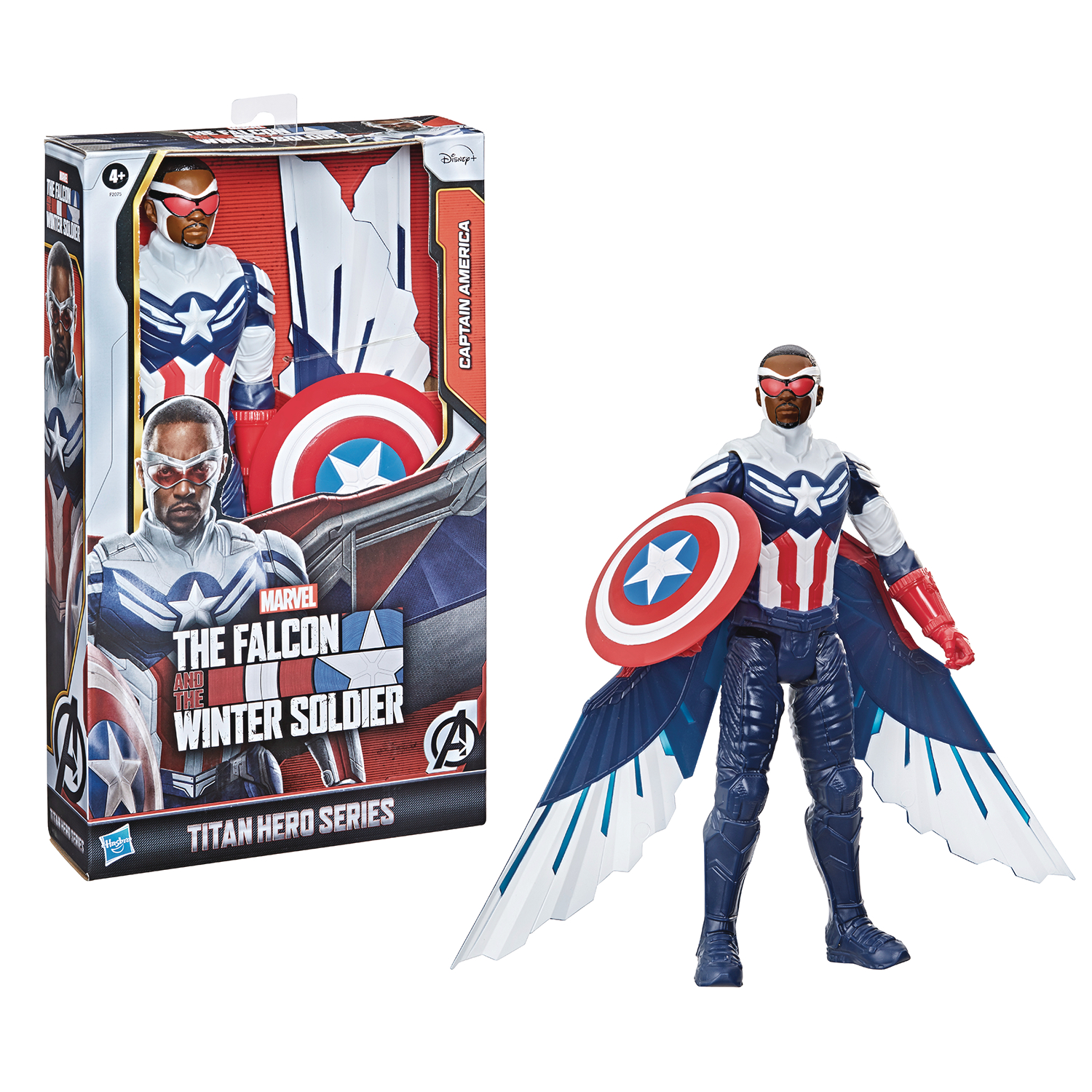 Marvel Titan Hero Captain America Falcon 12 Inch Action Figure Case