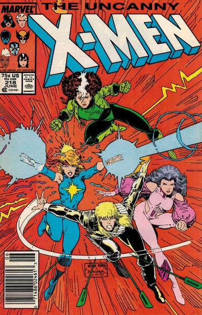 The Uncanny X-Men #218 [Mark Jewelers] - Fn-