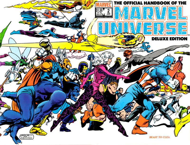 The Official Handbook of The Marvel Universe Deluxe Edition #2 [Direct]-Very Good (3.5 – 5)