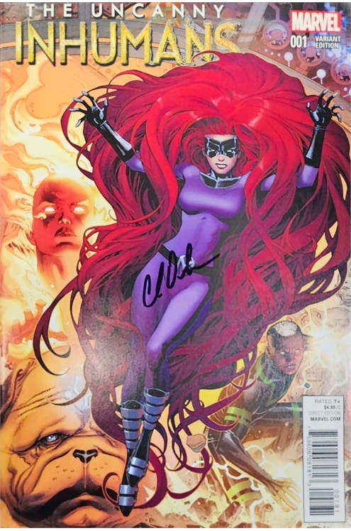 Uncanny Inhumans #1 [Jim Cheung Connecting] - Vf/Nm 9.0 Signed By Charles Soule