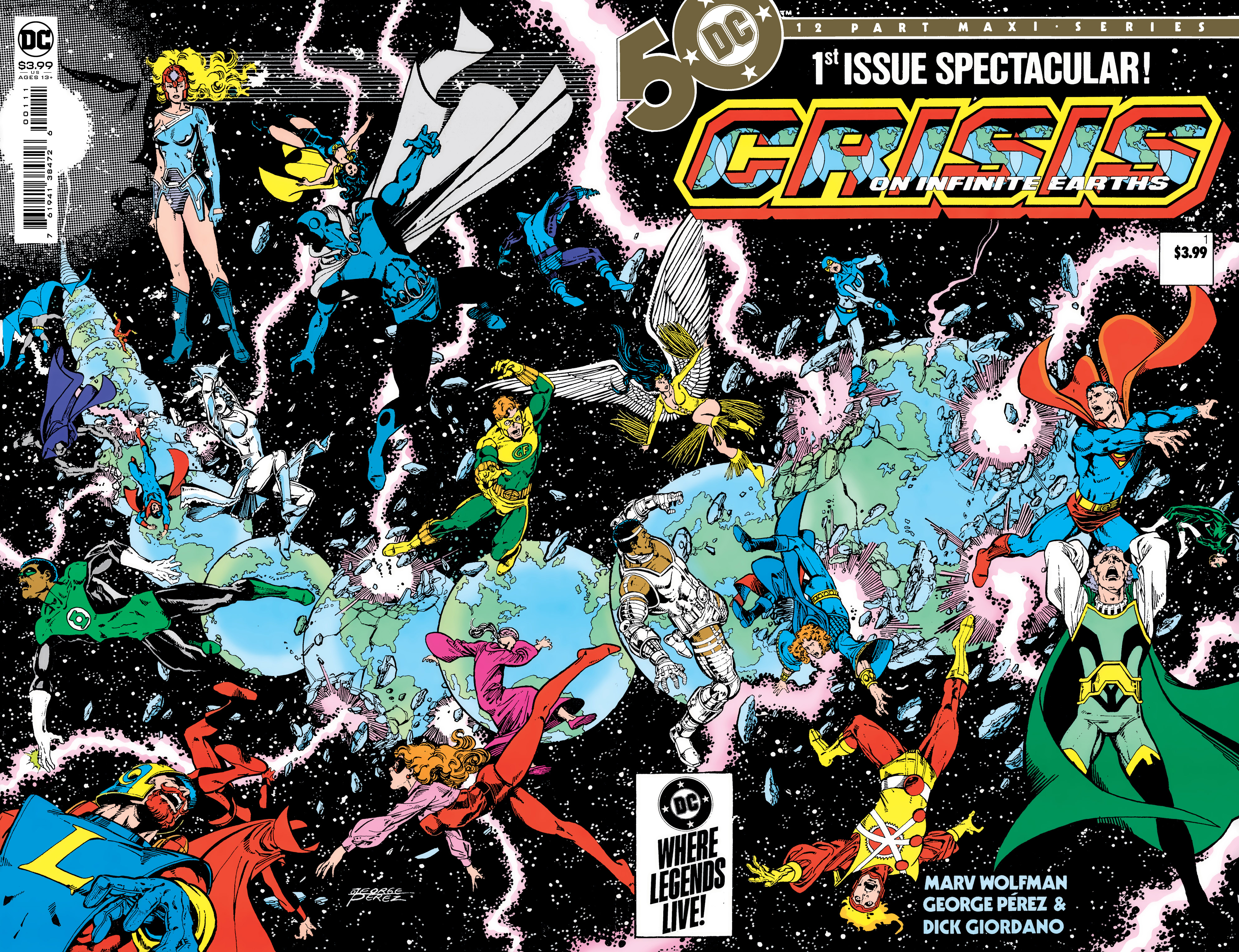 Crisis on Infinite Earth Facsimile Edition #1 (Of 12) Facsimile Edition Cover A George Perez