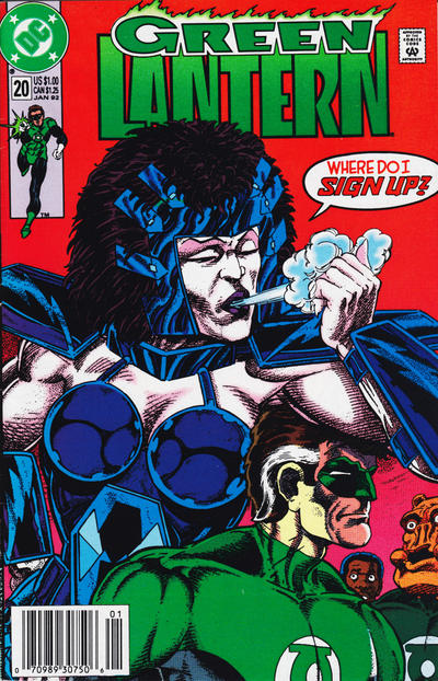 Green Lantern #20 (1990) [Newsstand]-Fine (5.5 – 7)