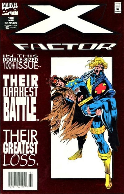 X-Factor #100 [Newsstand - Deluxe Red Foil Cover]-Good (1.8 – 3)