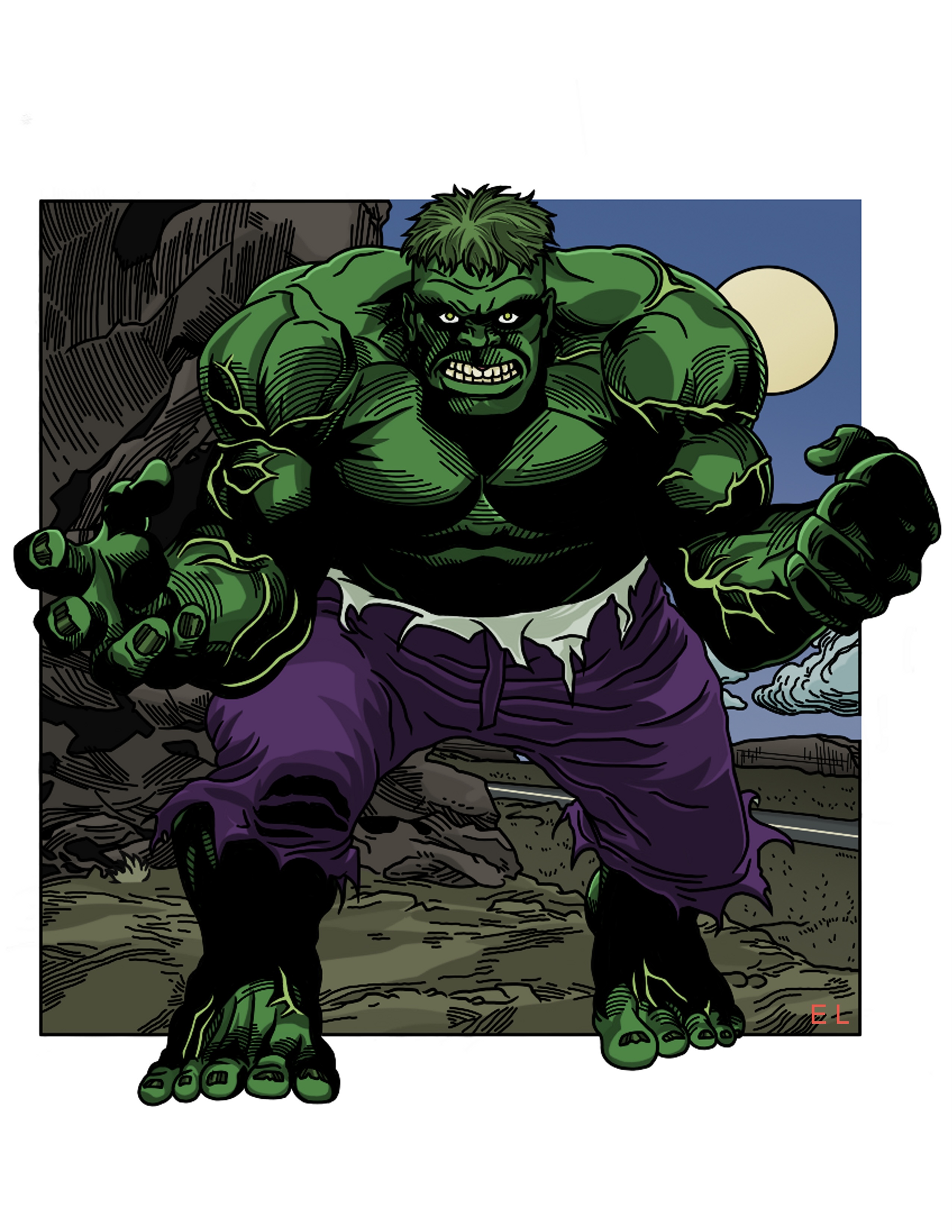 Hulk - Ethan Ledesma Print