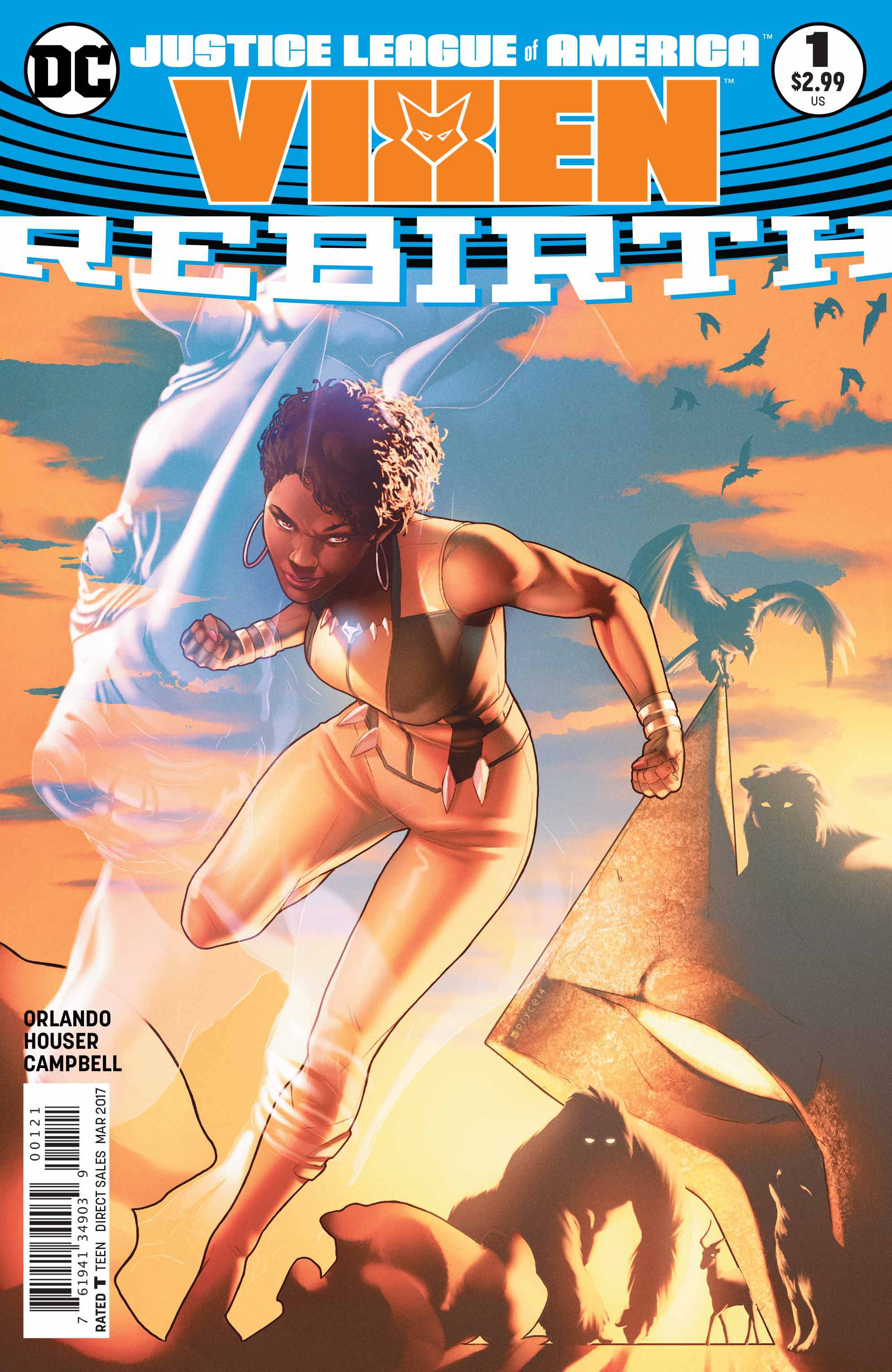 Justice League of America Vixen Rebirth #1 Variant Edition