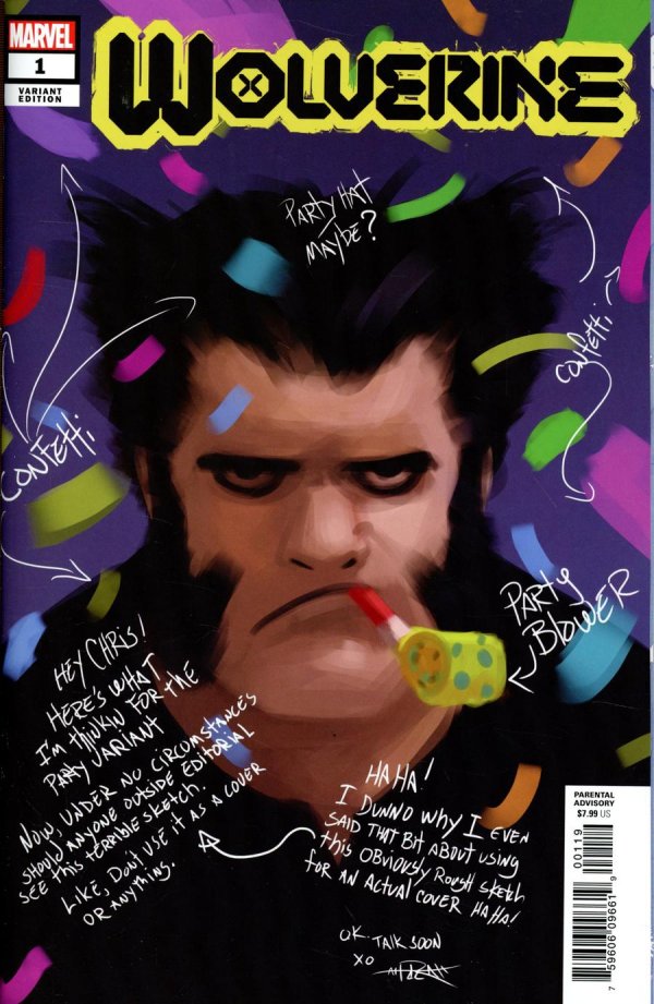 Wolverine #1 Party Sketch Variant Dx (NET) (2020)