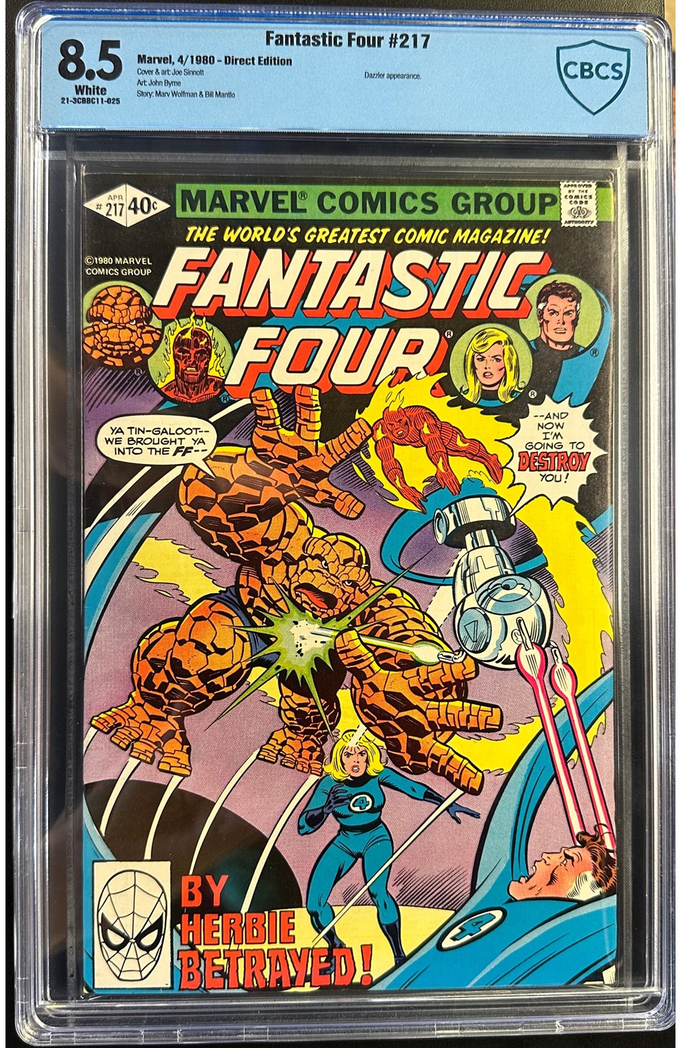 Fantastic Four #217 Cbcs 8.5