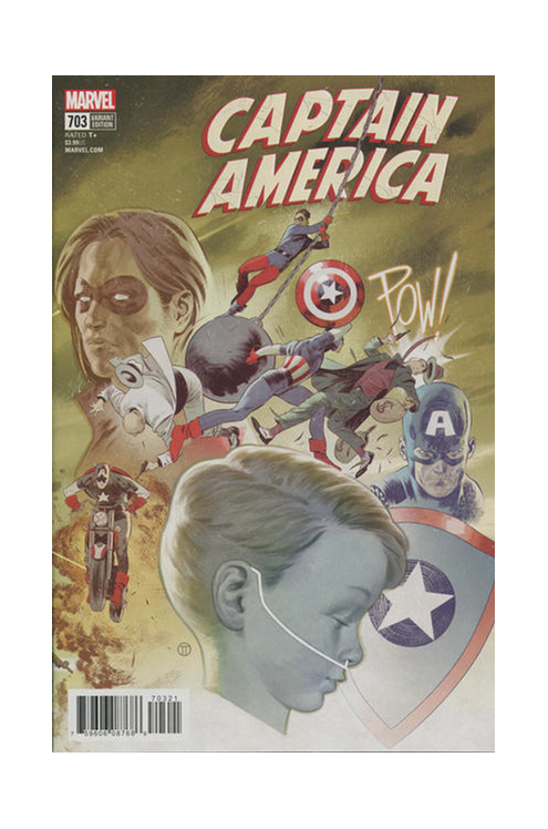 Captain America #703 Tedesco Connecting Variant (2018)