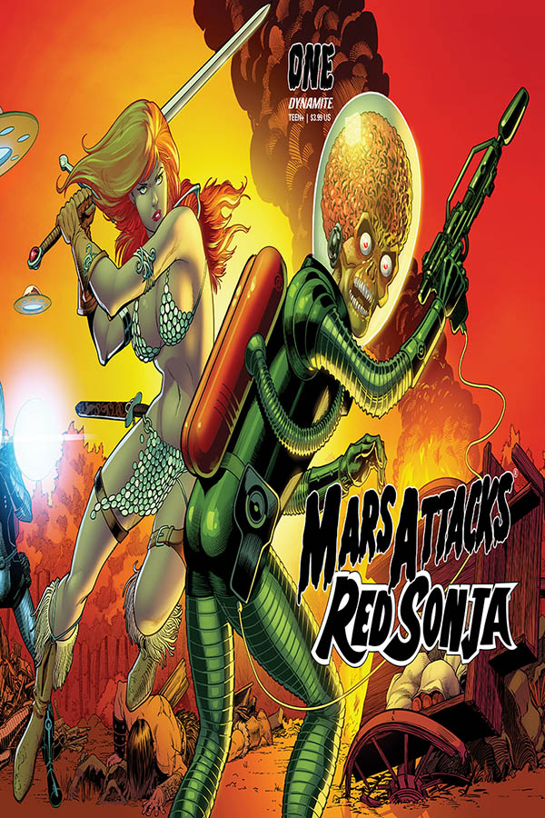 Mars Attacks Red Sonja #1 Cover E Kitson Card Homage