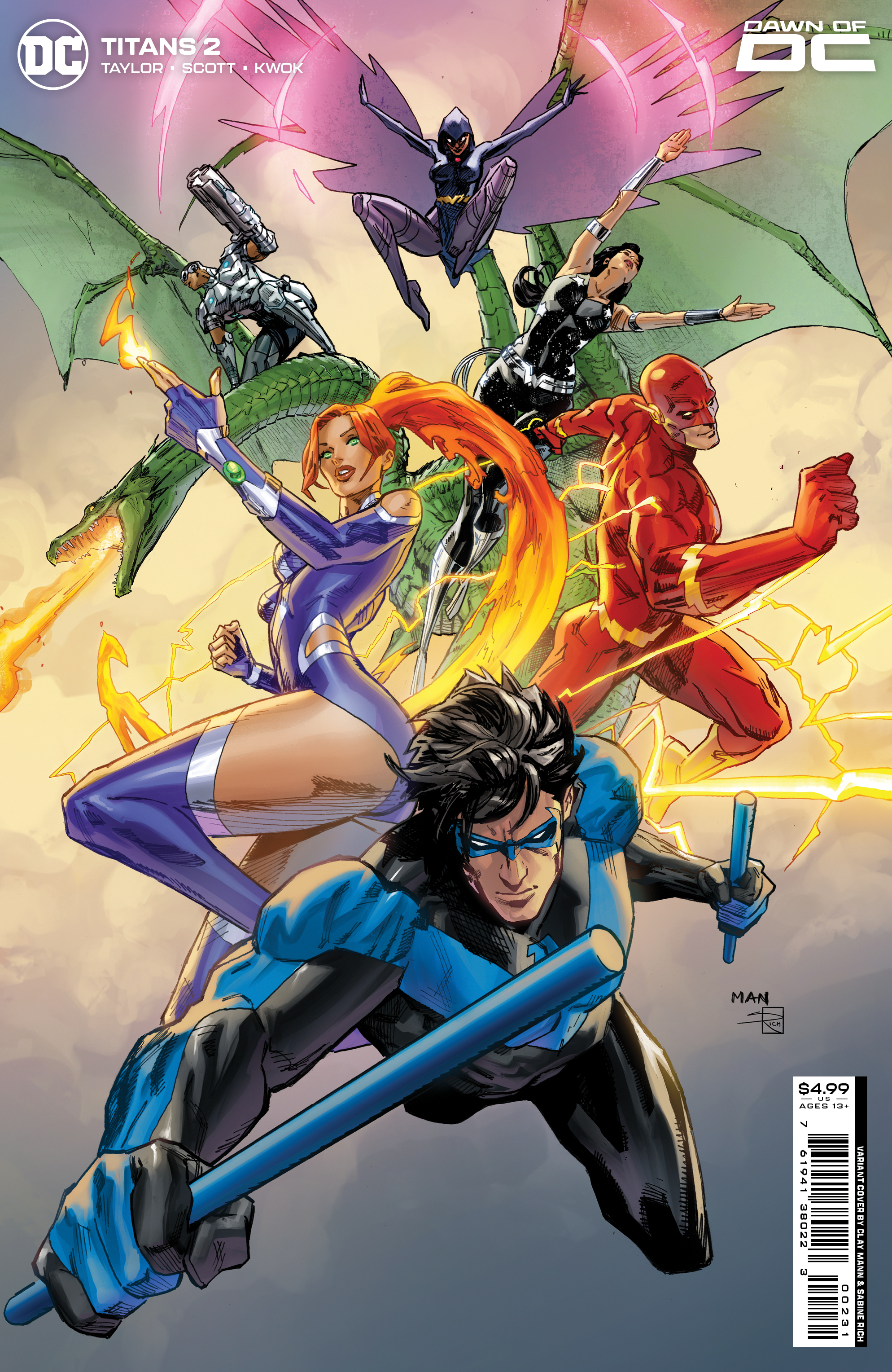 Titans #2 Cover C Clay Mann Card Stock Variant