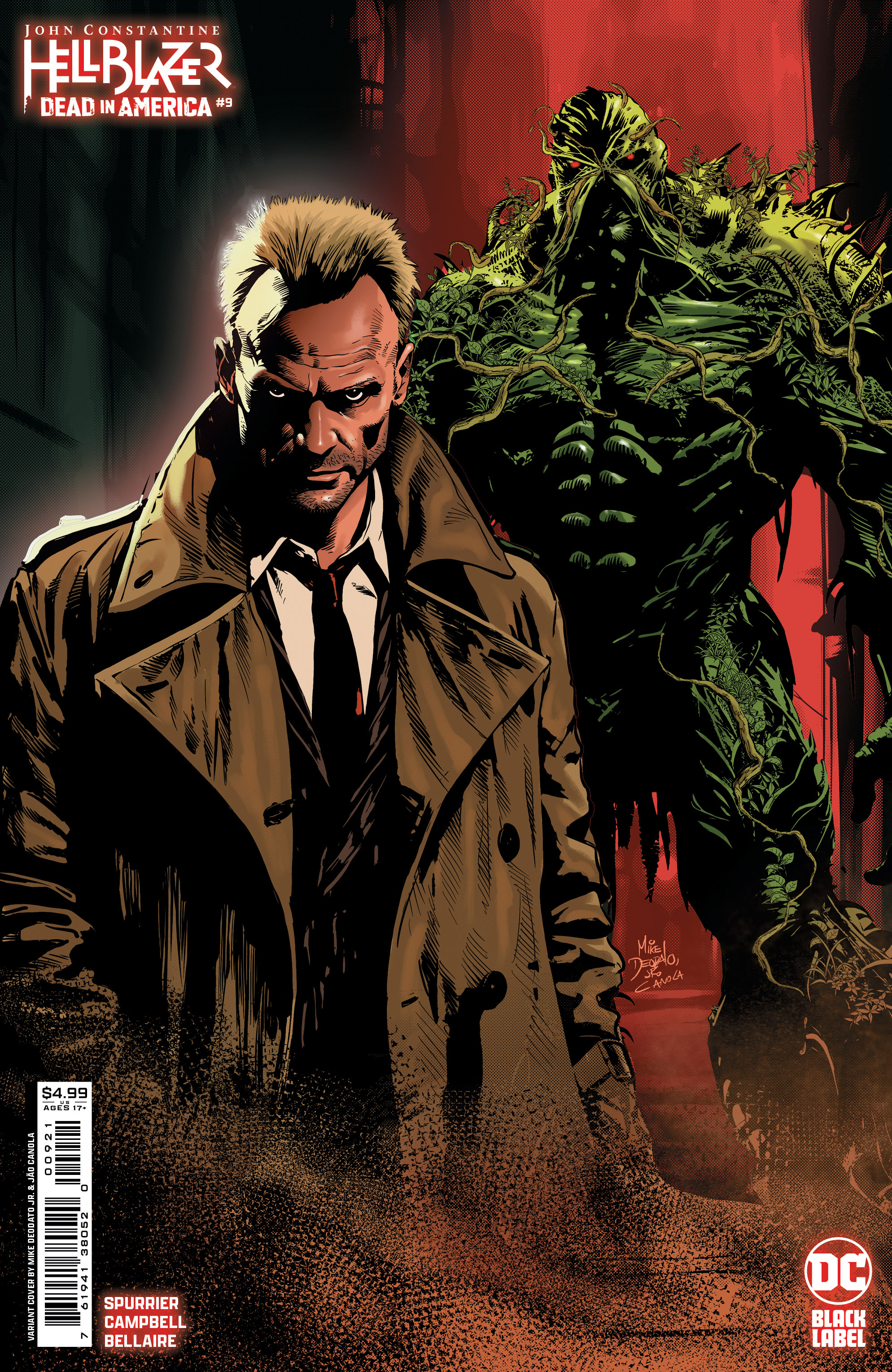 John Constantine, Hellblazer Dead in America #9 (Of 11) Cover B Mike Deodato Jr Variant (Mature)