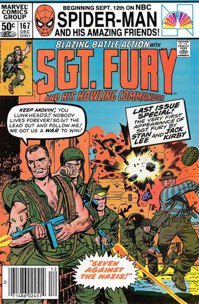 Sgt. Fury And His Howling Commandos #167 [Newsstand]-Very Fine (7.5 – 9)