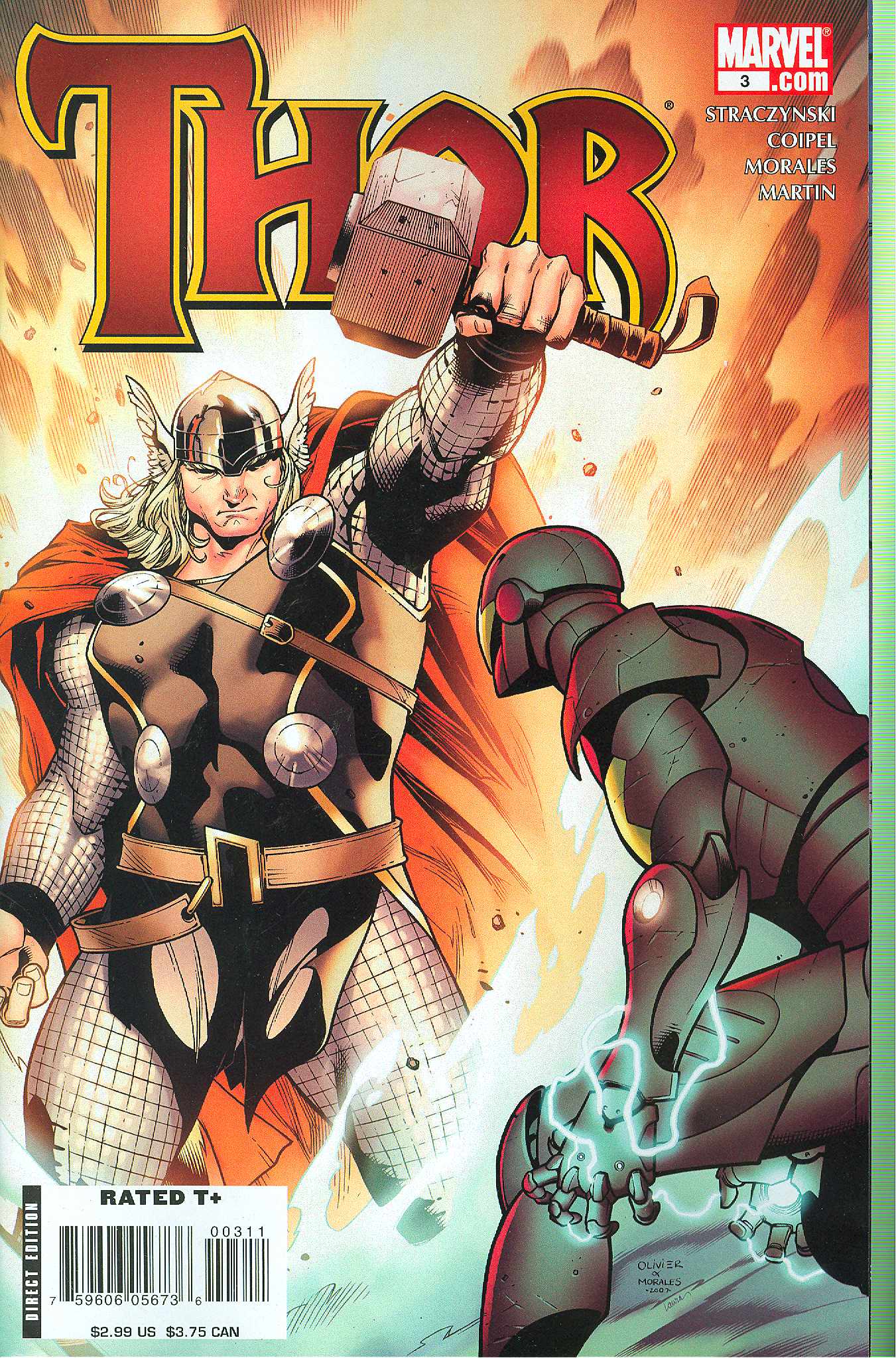 Thor #3 (50/50 Variant) (2007)