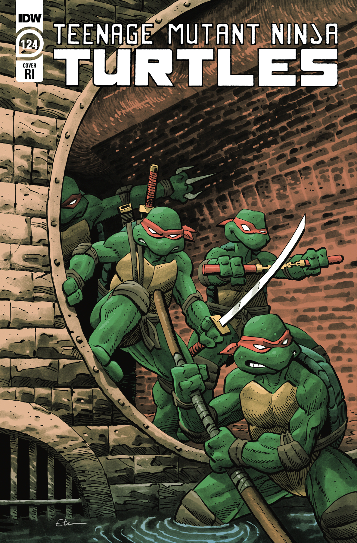Teenage Mutant Ninja Turtles Ongoing #124 Cover C 1 for 10 Incentive Young (2011)