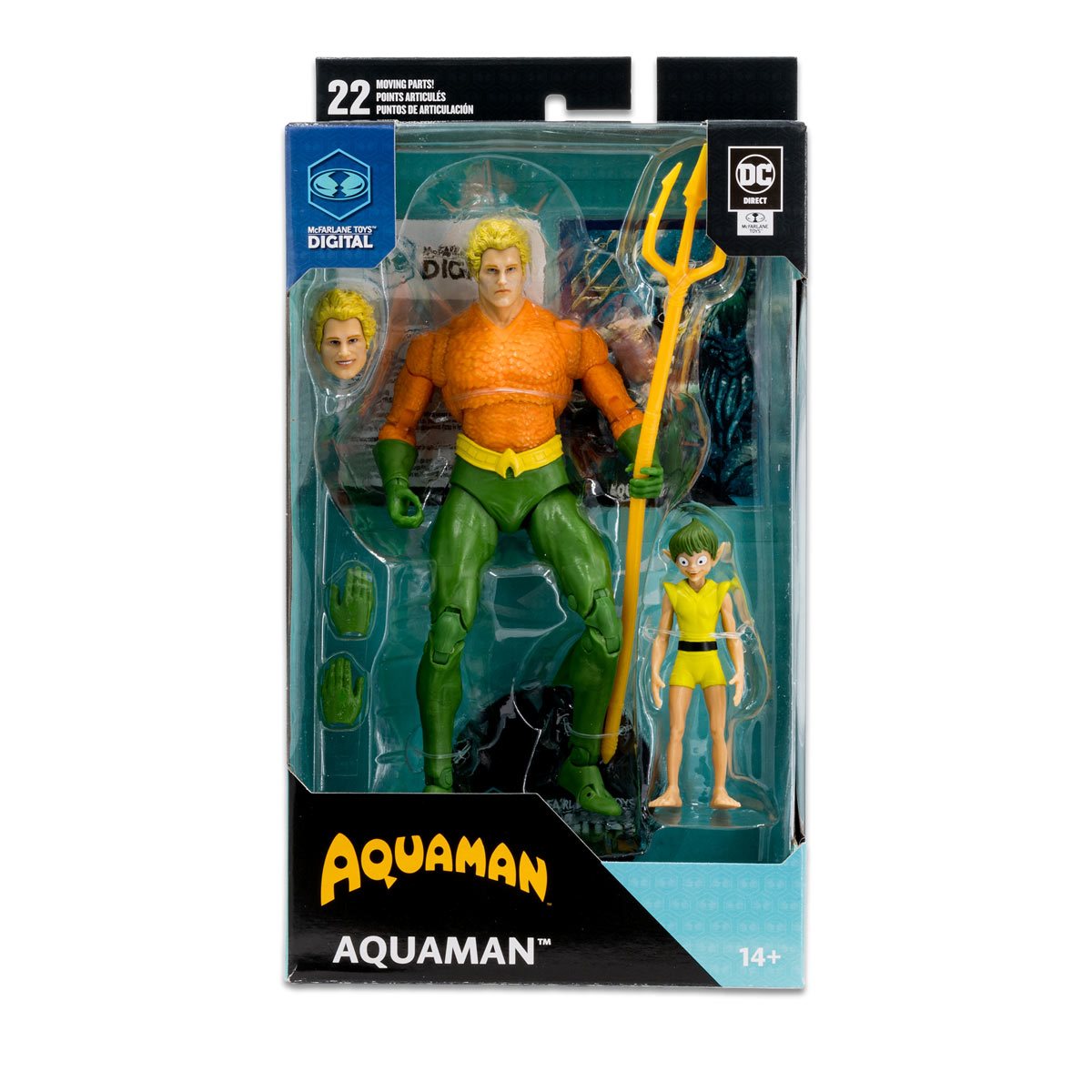 DC Direct Aquaman DC Classic 7-Inch Scale Wave 1 Action Figure with McFarlane Toys Digital Collectib