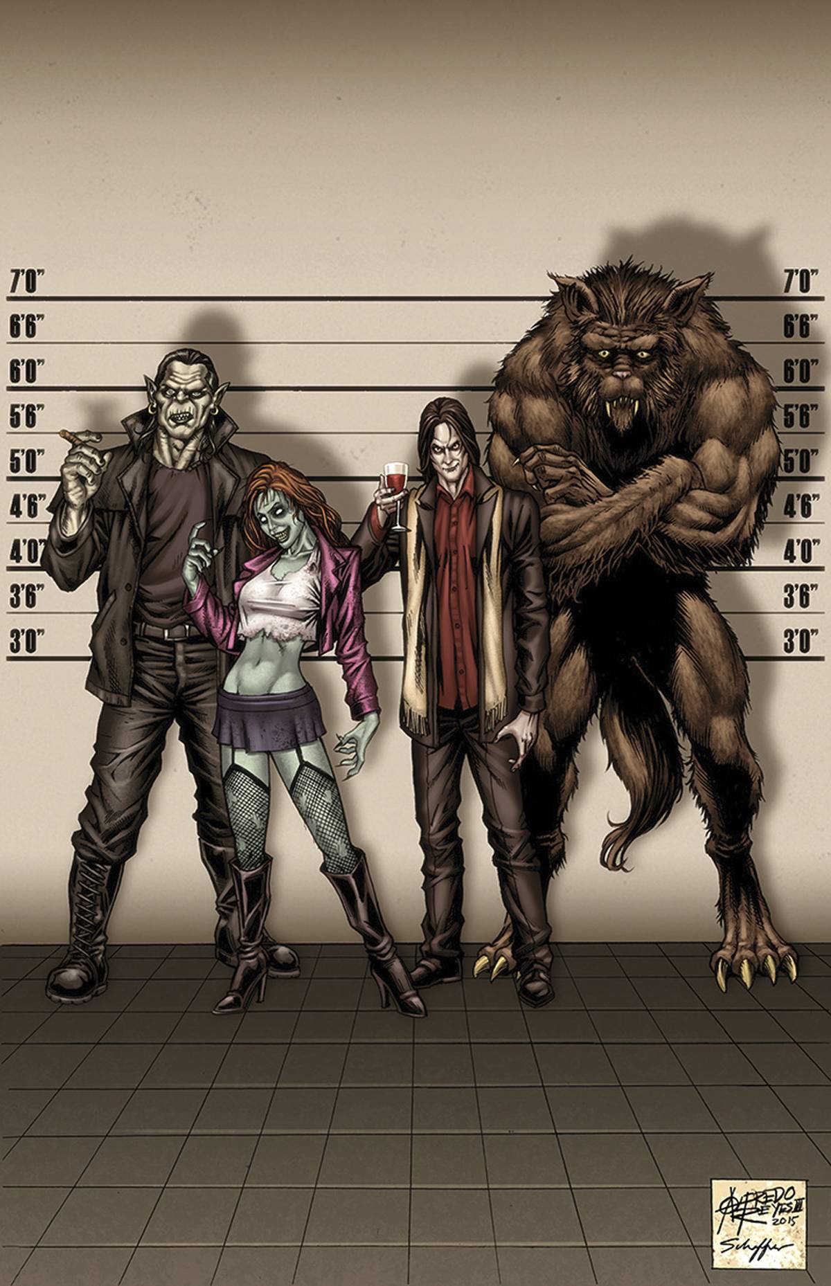 Grimm Fairy Tales Escape From Monster Island #1 D Cover Reyes