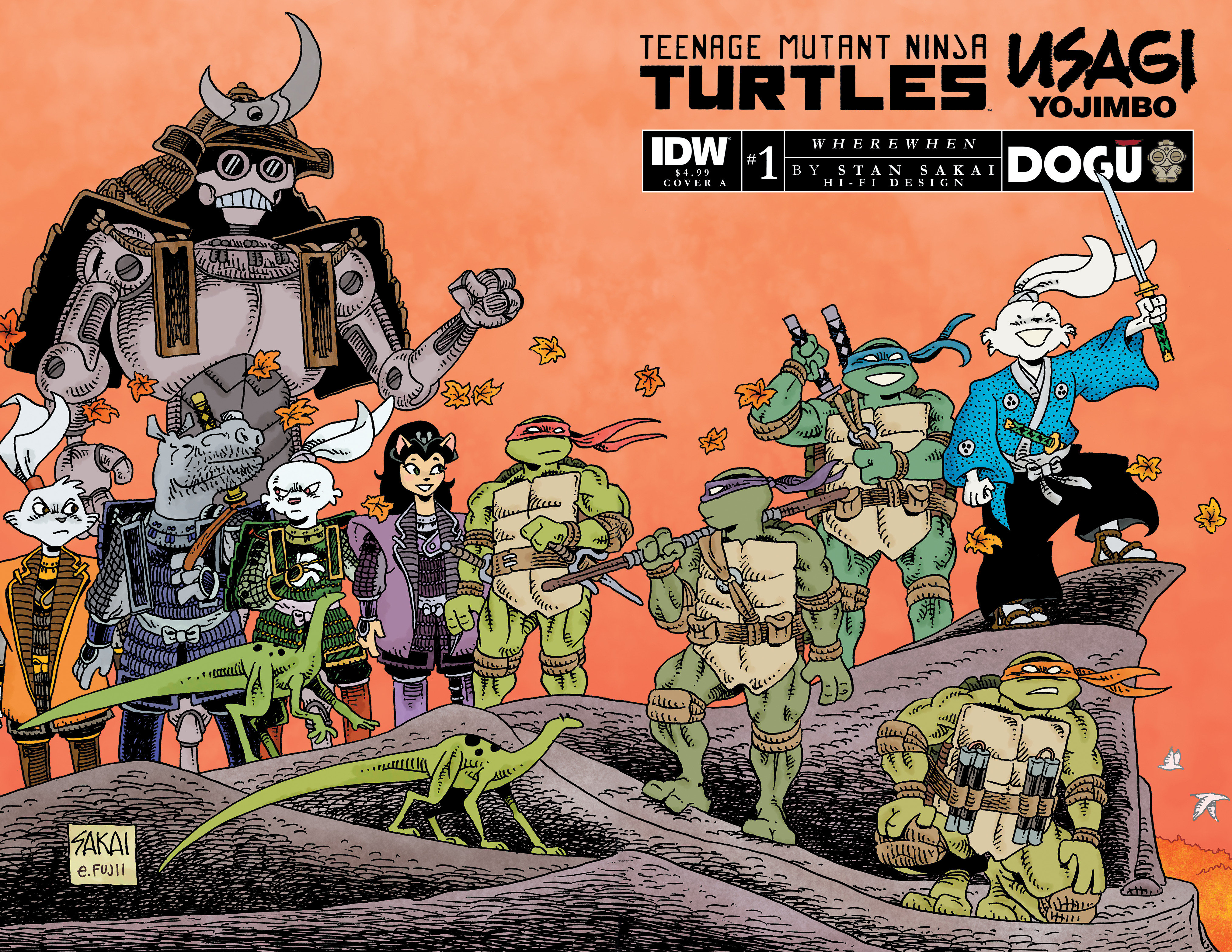 Teenage Mutant Ninja Turtles/Usagi Yojimbo WhereWhen #1 Cover A Sakai