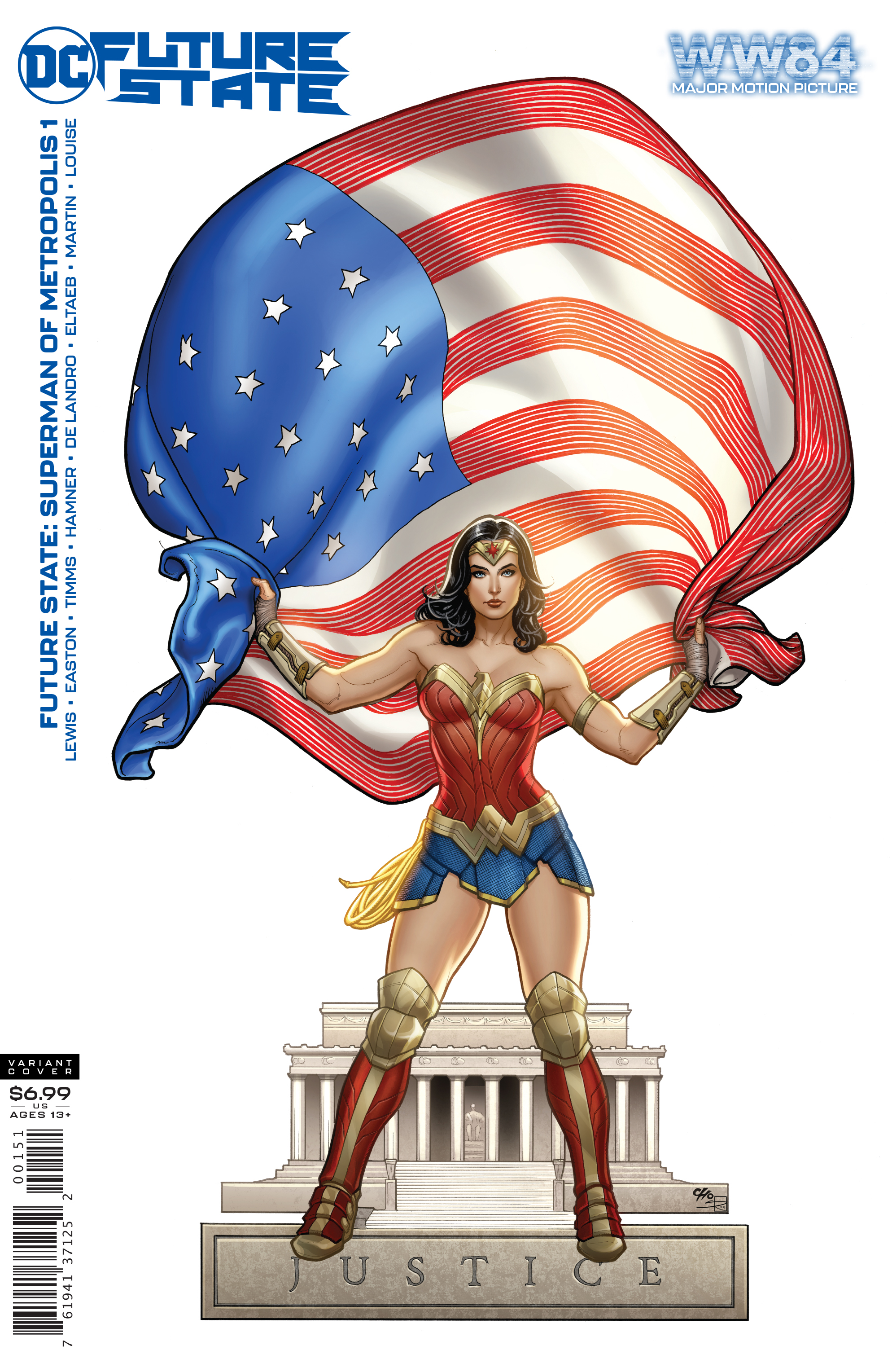 Future State Superman of Metropolis #1 Cover D Wonder Woman 1984 Frank Cho Card Stock Variant (Of 2)