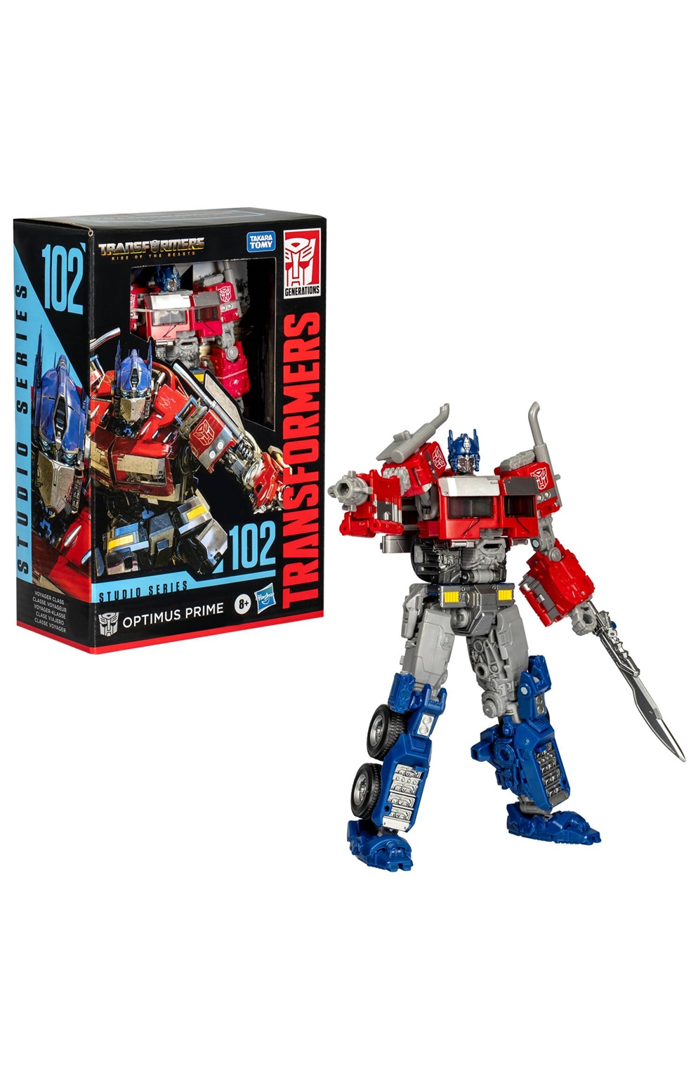 Transformers Studio Series Voyager Class Rise of The Beasts Optimus Prime Action Figure