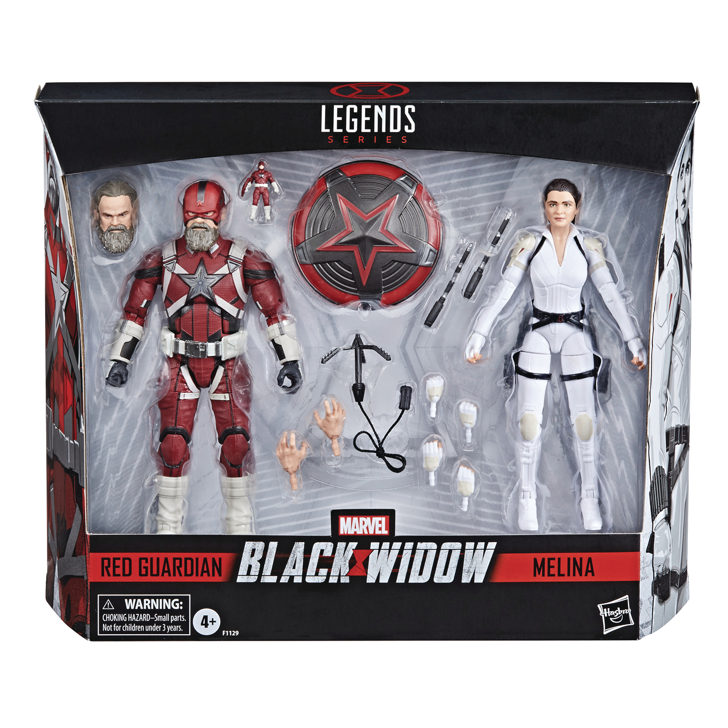 Black Widow Legends 6 Inch Red Guardian/melina 2 Pack Action Figure Case