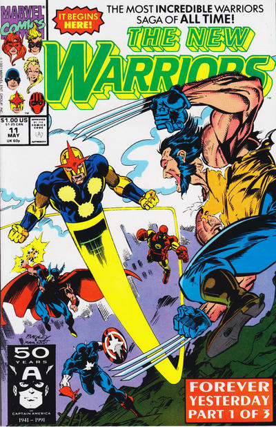 The New Warriors #11 [Direct]-Near Mint (9.2 - 9.8)