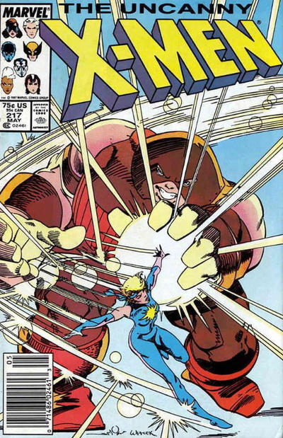 The Uncanny X-Men #217 [Newsstand] Fine