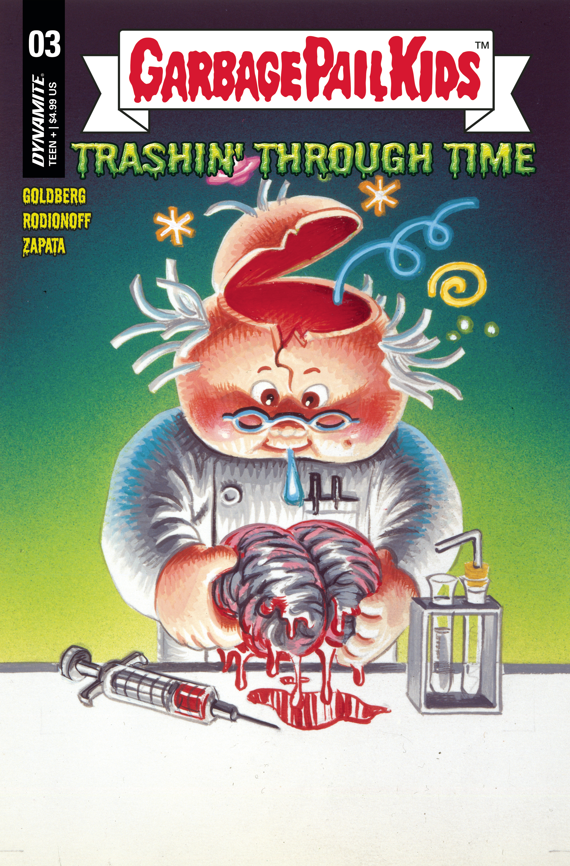 Garbage Pail Kids Through Time #3 Cover D Classic Trading Card Image