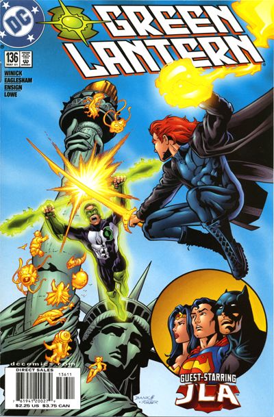 Green Lantern #136 (1990)[Direct Sales]-Fine (5.5 – 7)