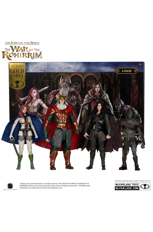 ***Pre-Order*** The Lord of Rings: The War of The Rohirrim Gold Label 4-Pack