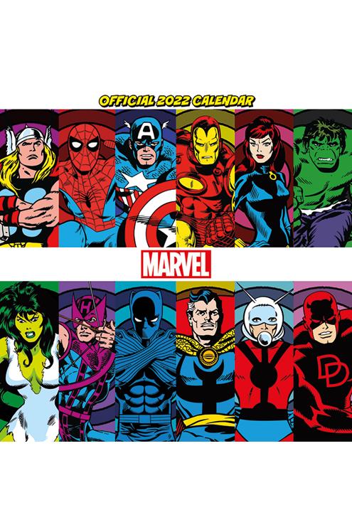Marvel Retro Comic Book 2022 Calendar