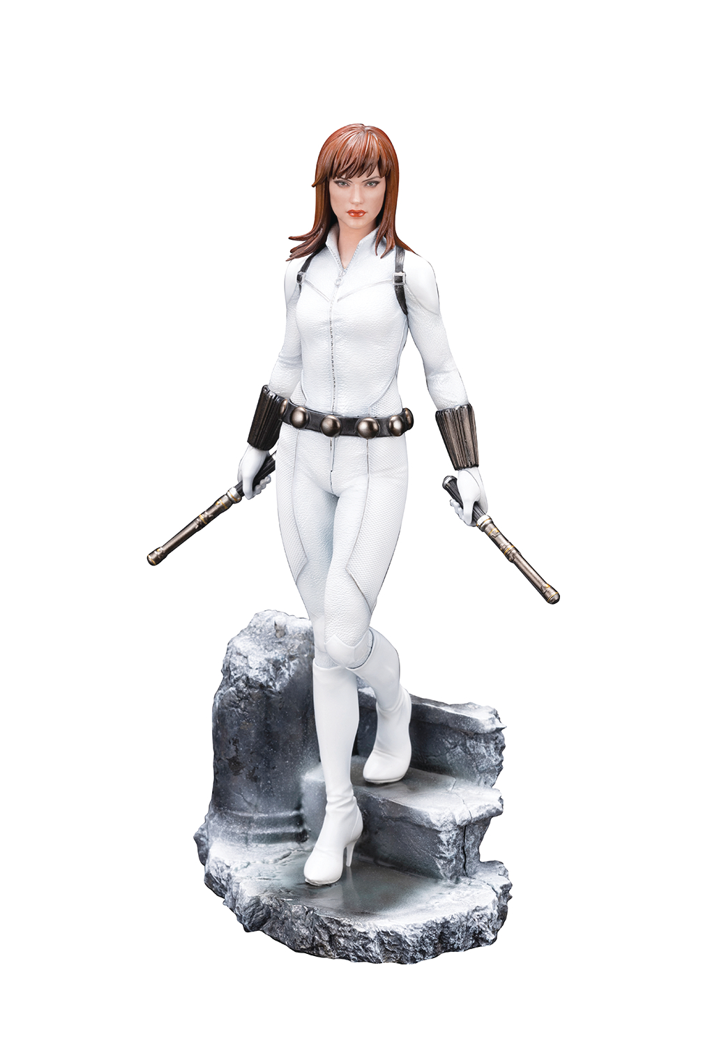 Marvel Universe Black Widow White Costume Px Artfx Premier