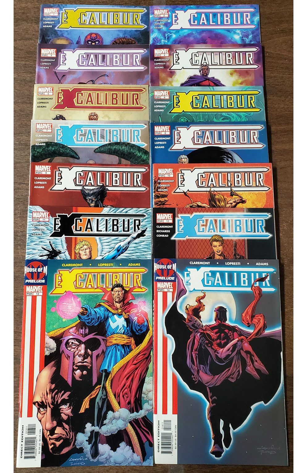 Excalibur #1-14 (Marvel 2004) Set