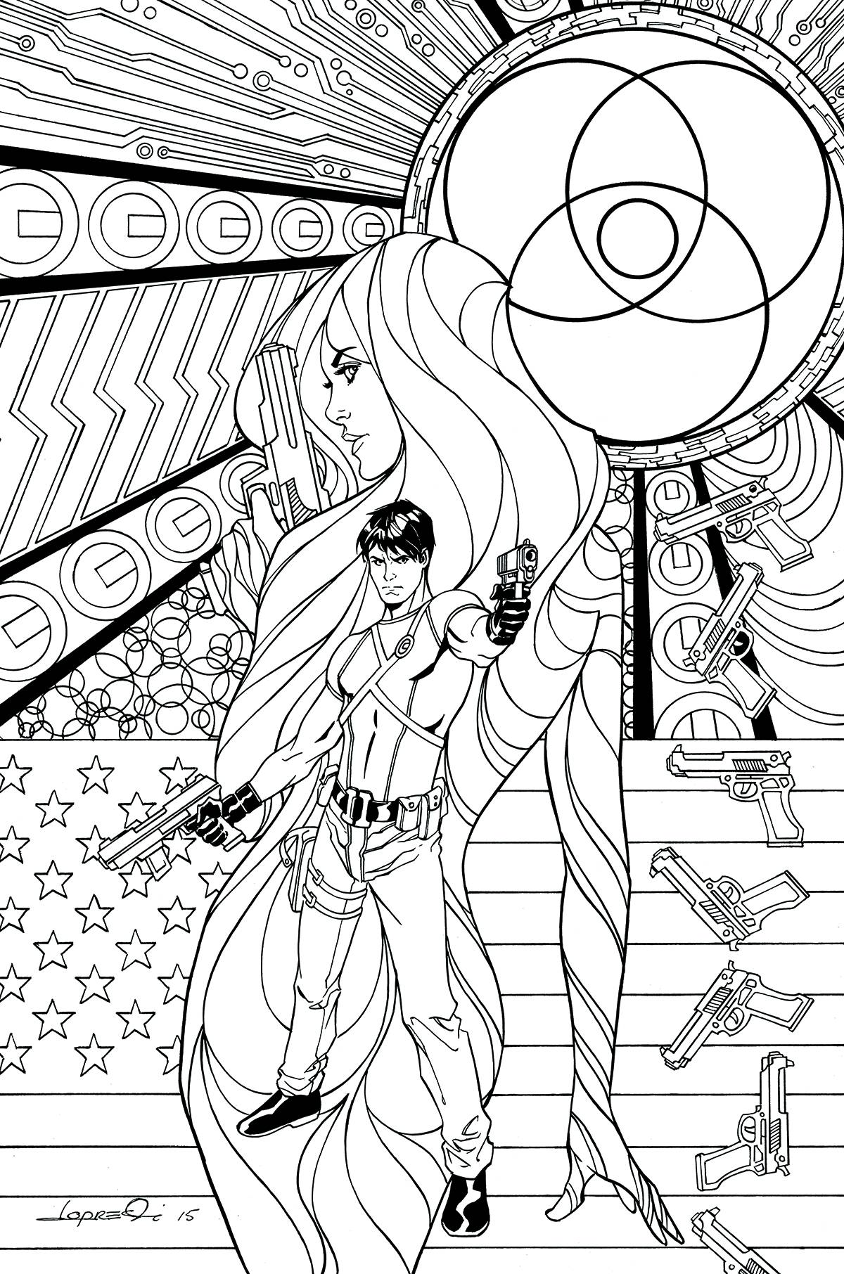 Grayson #16 Adult Coloring Book Variant Edition (2014)