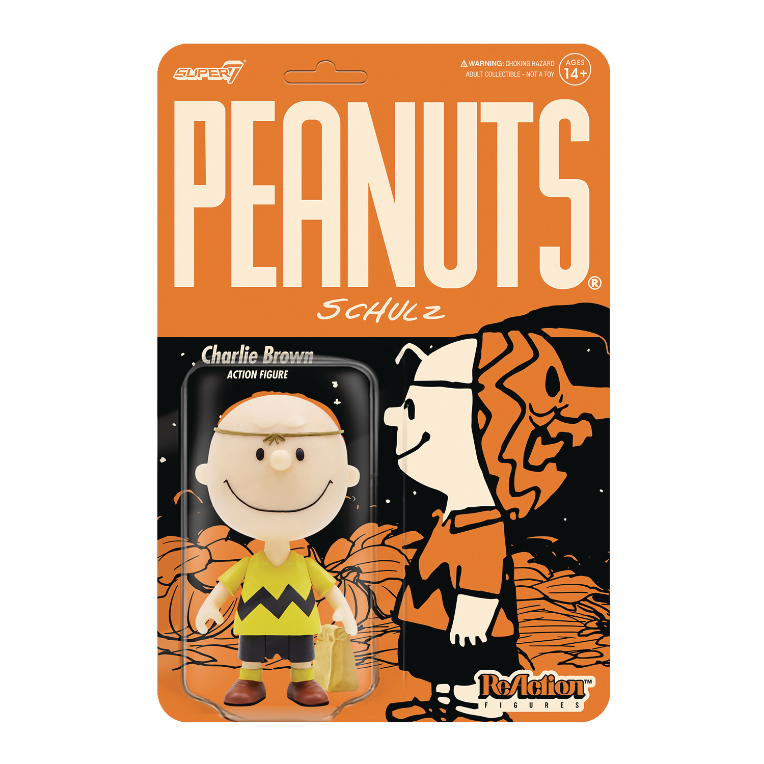 Peanuts Halloween Masked Charlie Brown W4 Reaction Figure