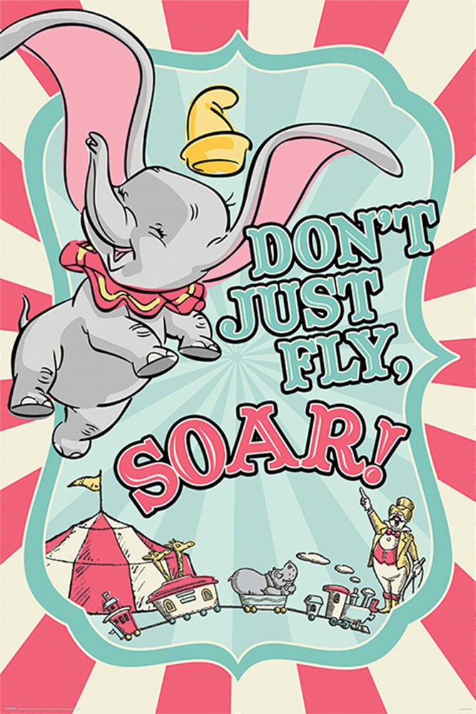 Dumbo Soar 24X36 Inch Poster
