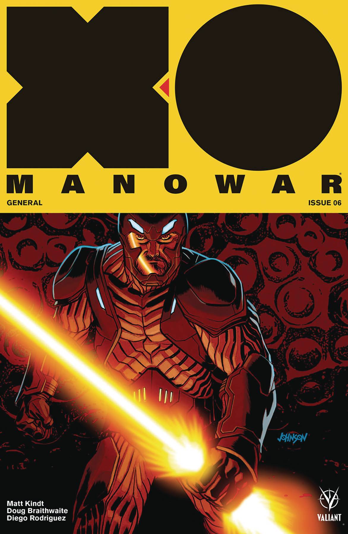 X-O Manowar #6 Cover B Johnson (2017)