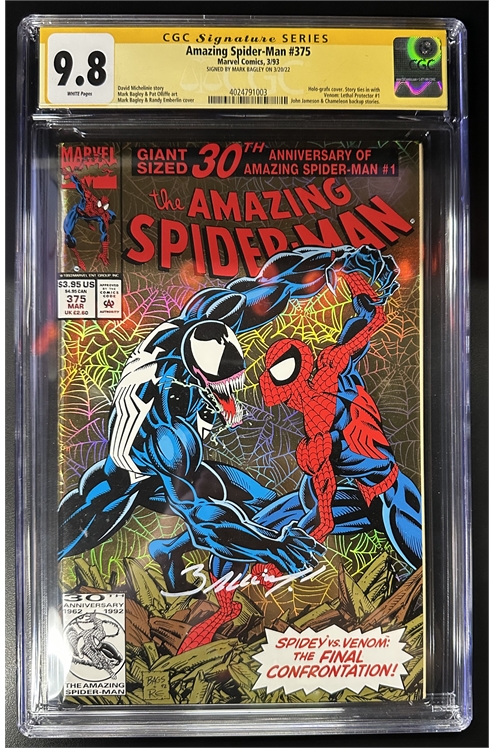 Amazing Spider-Man #375 Cgc Signature Series 9.8