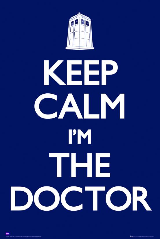 Doctor Who Keep Calm 24x36 Poster