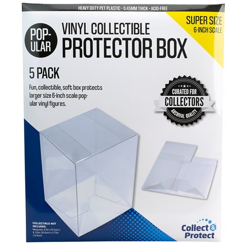 Entertainment Earth Vinyl Collectible Protector Box 5 - Pack Super Size