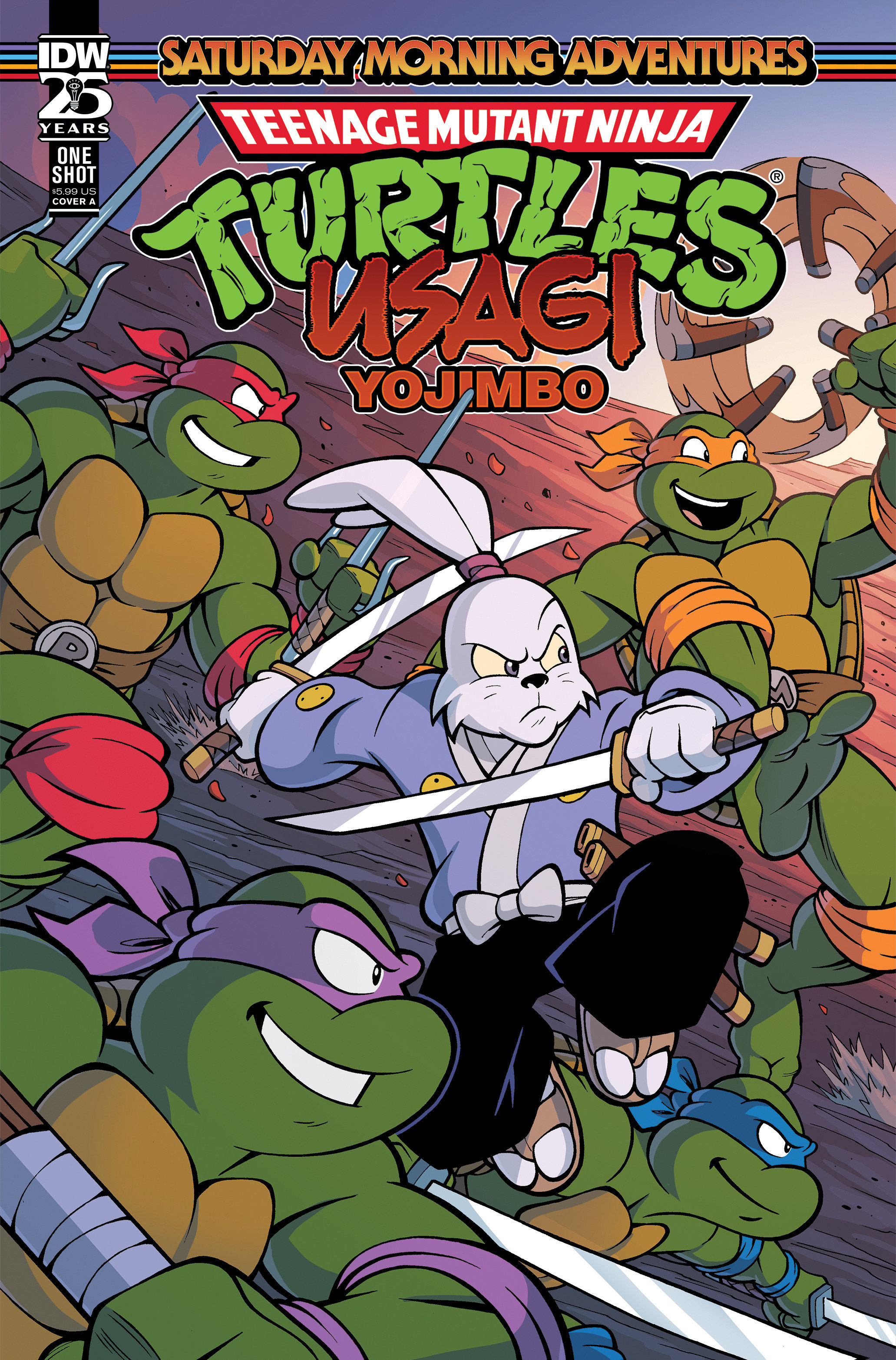 Teenage Mutant Ninja Turtles/Usagi Yojimbo: Saturday Morning Adventures Cover A Lawrence