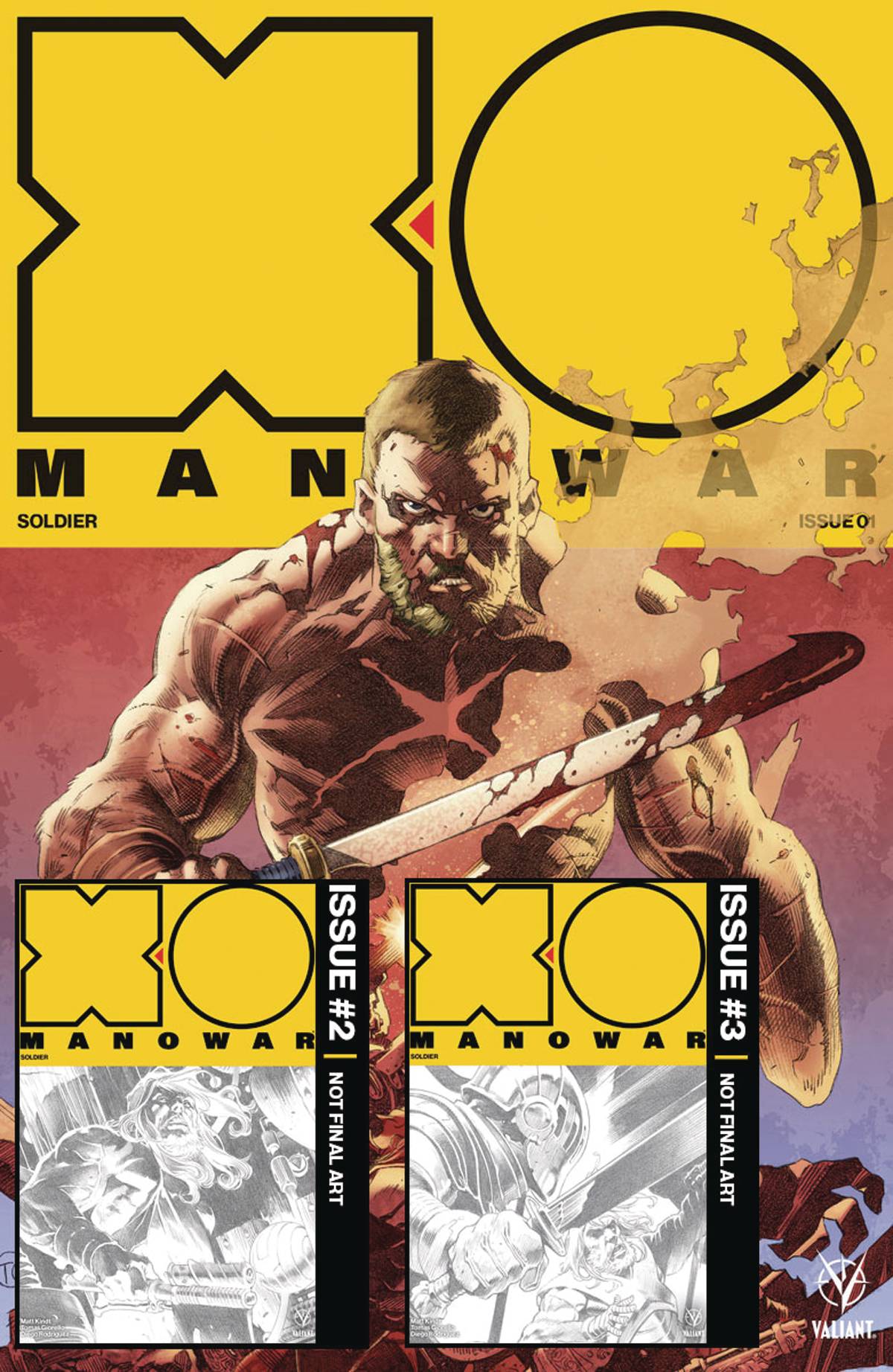 X-O Manowar #1-3 Pre-Order Edition Bundle #1 (2017)