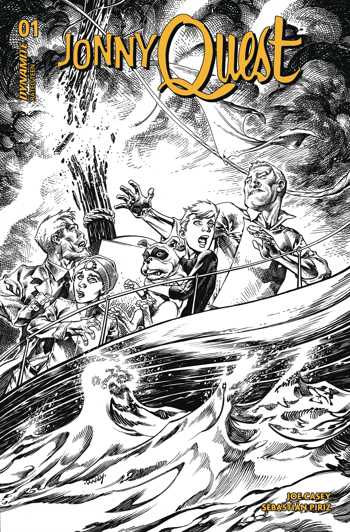 Jonny Quest #1 Cover R 1 for 20 Incentive Raney Line Art